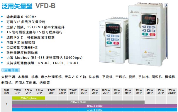 蘇州臺(tái)達(dá)變頻器B系列